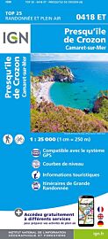 I.G.N Carte au 1-25.000ème - TOP 25 - 418 ET - Presqu'île de Crozon - Camaret sur mer