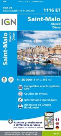I.G.N Carte au 1-25.000ème - TOP 25 - 1116 ET - Saint-Malo - Dinard - Dinan