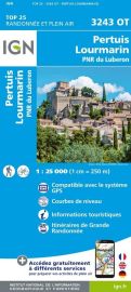 I.G.N Carte au 1-25.000ème - TOP 25 - 3243 OT - Pertuis - Lourmarin - PNR du Luberon