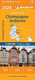 Michelin - Carte Régionale n°515 - Champagne Ardenne - Edition 2024