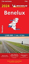 Michelin - Carte N°714 - Benelux (Belgique, Pays Bas, Luxembourg) - Edition 2024