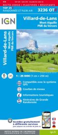 I.G.N - Carte au 1-25.000ème - TOP 25 - 3236OTR - Villard-de-Lans - Mont Aiguille - PNR Vercors (Résistante)