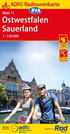 BVA & ADFC Verlag - Carte vélo indéchirable - Allemagne n°11 - Ostwestfalen / Sauerland