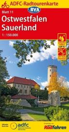 BVA Verlag - Carte indéchirable n°11 - Ostwestfalen Sauerland