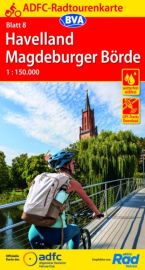BVA Verlag - Carte indéchirable n°8 - Havelland Magdeburger Börde