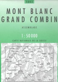 Carte OFTS - Carte de randonnées - n°5003 - Du Mont Blanc au Grand Combin