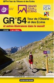 Didier Richard - Collection carte en poche - Cartes de randonnées - GR 54 Tour de l'Oisans et des Ecrins