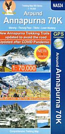 Editions Nepa Maps - Carte ref.NA524 - Around Annapurna 70K - Manang - Thorung Paa - Tilicho - Lower Mustang