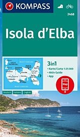Kompass - Carte de randonnées - n°2468 - Isola d'Elba (Île d'Elbe)