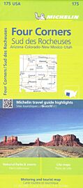  Michelin - Carte USA n°175 - Four Corners, Sud des Rocheuses (Arizona - Colorado - Nouveau Mexique - Utah)