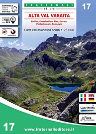 Fraternali Editore - Carte de randonnées - N°17 - Alta Val Varaita