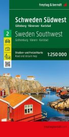 Freytag & Berndt - Carte de Suède - N°2 - Sud-Ouest - Göteborg - Vänersee - Karlstad