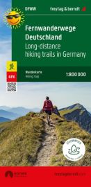 Freytag & Berndt - Carte des sentiers de grandes randonnées en Allemagne 