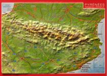 Georelief - Carte Postale en relief - Les Pyrénées 