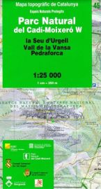 I.C.G.C (Institut Cartographique Catalan) - Carte de randonnée n°45 - Parc natural del Cadi-Moixero W (La Seu d'Urgell, Vall de la Vansa, Pedraforca)