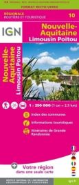 IGN - Carte régionale n°R10 - Nouvelle-Aquitaine - Limousin - Poitou
