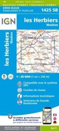 I.G.N - Carte au 1-25.000ème - Série bleue - 1425SB - les Herbiers - Mauléon