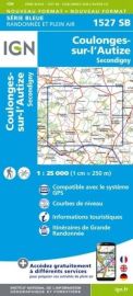I.G.N. Carte au 1-25.000ème - Série bleue - 1527SB - Coulonges-Sur-L'autize - Secondigny