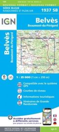 I.G.N - Carte au 1-25.000ème - Série bleue - 1937SB - Belvès - Beaumont-Du-Périgord