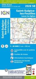 I.G.N - Carte au 1-25.000ème - Série bleue - 2028SB - Saint-Sulpice-Les-Feuilles - Lussac-les-églises