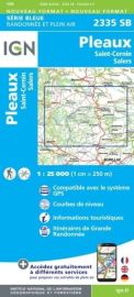I.G.N - Carte au 1-25.000ème - Série Bleue - 2335SB - Pleaux - Saint-Cernin - Salers