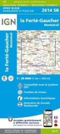 I.G.N - Carte au 1-25.000ème - Série bleue - 2614SB - la Ferté Gaucher - Montmirail