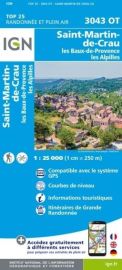 I.G.N. Carte au 1-25.000ème - TOP 25 - 3043OT - Saint-Martin-De-Crau - les Baux-de-Provence - les Alpilles