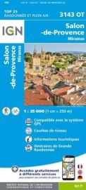 I.G.N. Carte au 1-25.000ème - TOP 25 - 3143OT - Salon de Provence - Miramas
