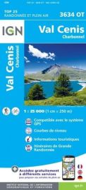 I.G.N - Carte au 1-25.000ème - TOP 25 - 3634OT - Val Cenis - Charbonnel