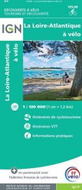 I.G.N - Carte - Découverte à vélo ref.VEL08 - La Loire-Atlantique à Vélo