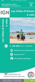 I.G.N - Carte - Découverte à vélo ref.VEL10 - Les Côtes d'Armor à Vélo