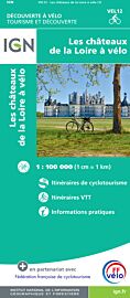 I.G.N - Carte - Découverte à vélo ref.VEL12 - Les châteaux de la Loire à Vélo