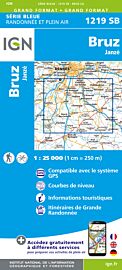 I.G.N - Carte au 1-25.000ème - Série bleue - 1219 SB - Bruz - Janzé