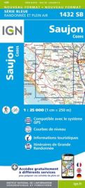 I.G.N Carte au 1-25.000ème - Série bleue - 1432 SB - Saujon - Cozes
