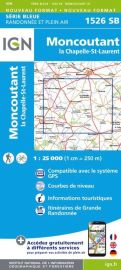 I.G.N Carte au 1-25.000ème - Série bleue - 1526 SB - Moncoutant - La Chapelle-Saint-Laurent