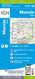 I.G.N Carte au 1-25.000ème - Série bleue - 1731 SB - Mansle - Aigre