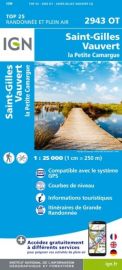 I.G.N Carte au 1-25.000ème - TOP 25 - 2943 OT - Saint Gilles - Vauvert - La petite Camargue
