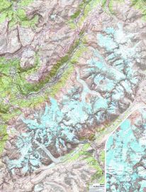 IGN - Carte murale plastifiée du massif du Mont-Blanc