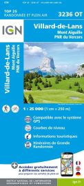 I.G.N - Carte au 1-25.000ème - TOP 25 - 3236OT - Villard-de-Lans - Mont Aiguille - PNR Vercors