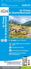 I.G.N - Carte au 1-25.000ème - Top 25 - 3430ET - La Clusaz - Le Grand Bornand