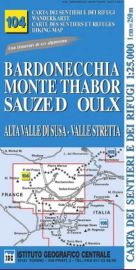 Istituto Geografico Centrale (I.G.C) - N°104 - Bardonecchia - Monte Thabor - Sauzed - Oulx