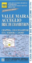 Istituto Geografico Centrale (I.G.C) - N°111 - Valle Maira - Acceglio - Brec de Chambeyron