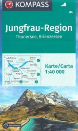 Kompass - Carte de randonnées - n°84 - Jungfrau Region