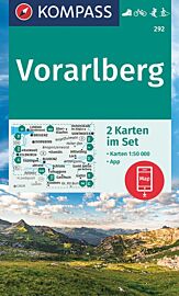 Kompass - Lot de cartes de randonnées - n°292 - Vorarlberg
