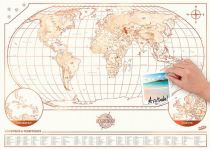 Luckies - Magni-Map - La Carte du Monde murale magnétique 