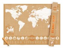 Luckies - Stamp Map - La Carte du Monde à tamponner
