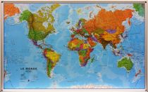 Maps international - Carte du Monde politique au 1/20mio (en français) - Panneau magnétique
