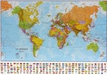 Maps International - Carte murale du Monde politique (en français) - Papier - Au 1/40mio