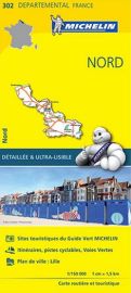 Michelin - Carte "Départements" N°302 - Nord