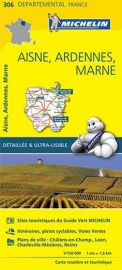 Michelin - Carte "Départements" N°306 - Aisne - Ardennes - Marne
